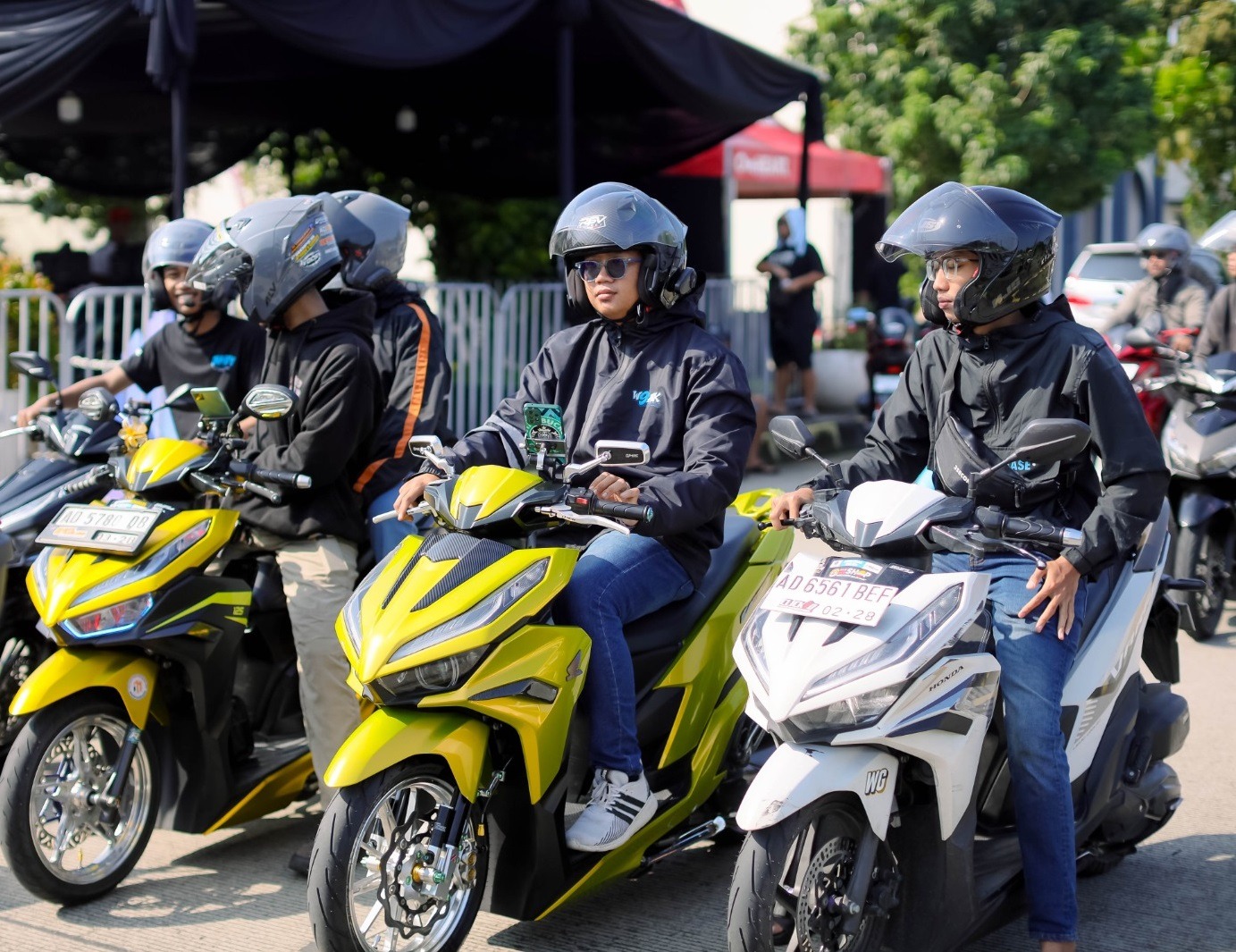Kompak! 330 Bikers Vario Solo Mengikuti Sunmori & Vario Night Ride