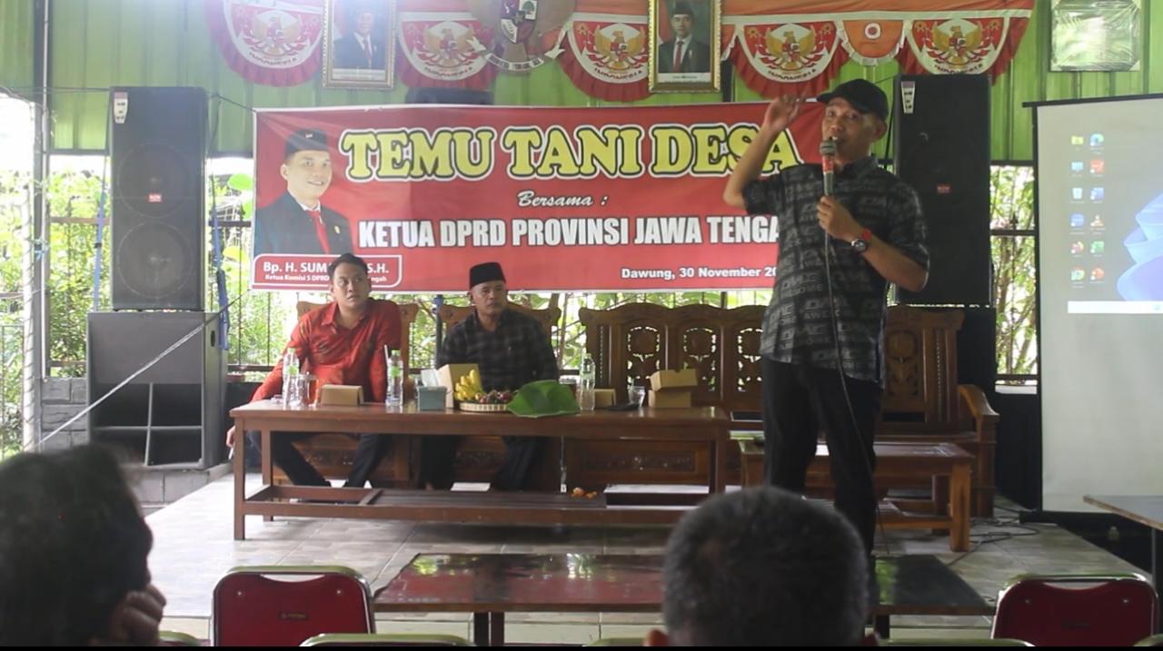 Temu Tani di Desa Dawung Karanganyar, Ketua DPRD Jateng Ajak Petani Hijrah Tanam Sayuran Berharga Tinggi
