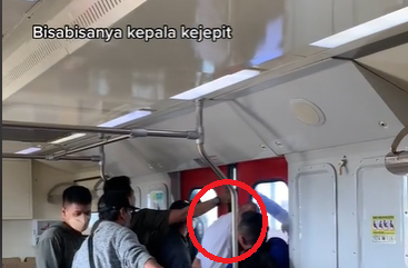 Berdurasi 20 Detik, Video Kepala Penumpang KA Terjepit Pintu Gerbong Viral