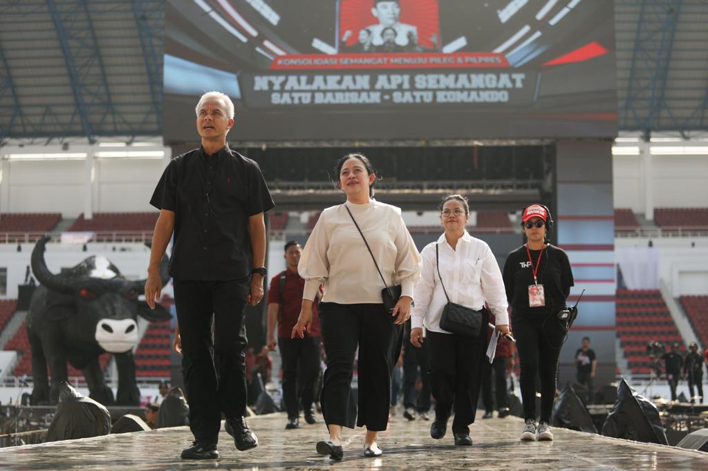 Apel Siaga Konsolidasi Pemenangan PDIP Jateng, Ganjar dan Puan Kobarkan Semangat Kader