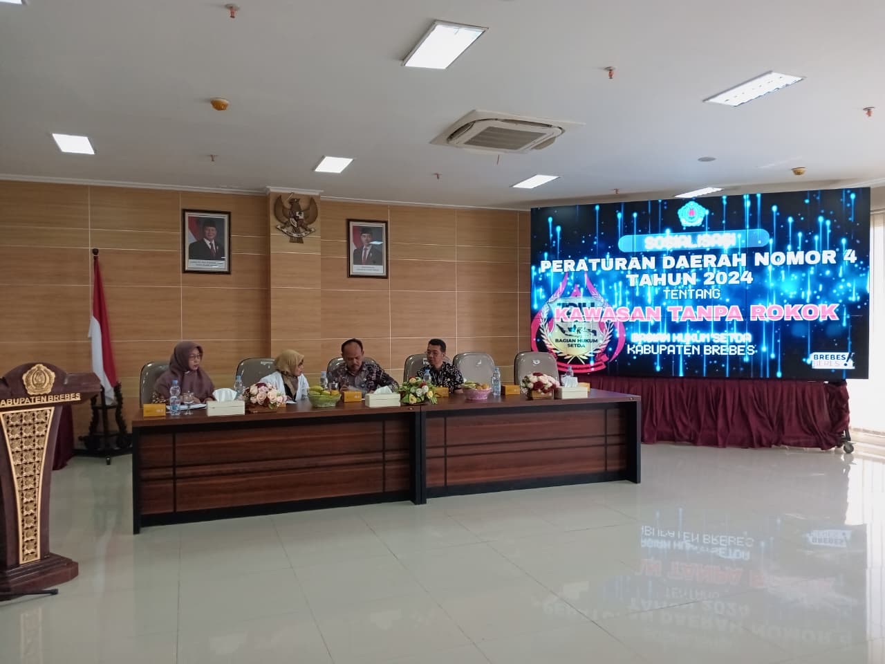 Bagian Hukum Brebes Sosialisasi Perda tentang KTR