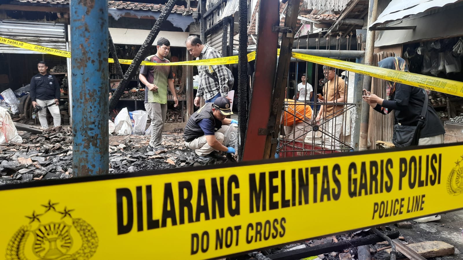 Bukan 12, Ternyata Ada 15 Kios yang Terbakar dalam Kebakaran Pasar Alun-alun Tegal