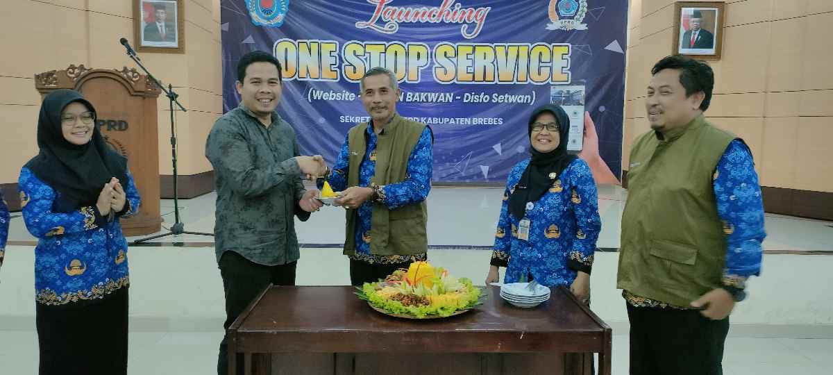 Website Simpen Bakwan Dilaunching Setwan DPRD Brebes, Ternyata Ini Artinya