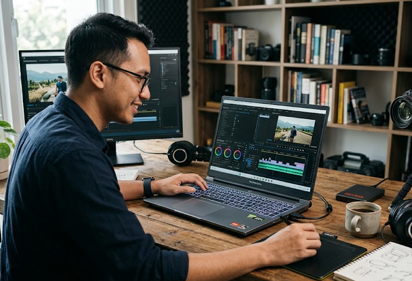 5 Laptop Murah Spek Dewa untuk Multimedia 2026, Cocok Edit Video dan Desain Grafis