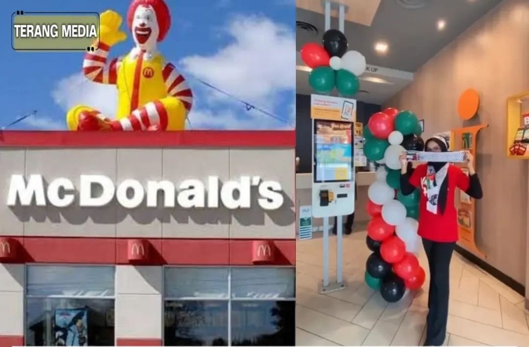 Viral McDonald's Hiasi Gerainya dengan Ornamen Palestina, Netizen: Maaf Ayam Geprek Lebih Menggoda