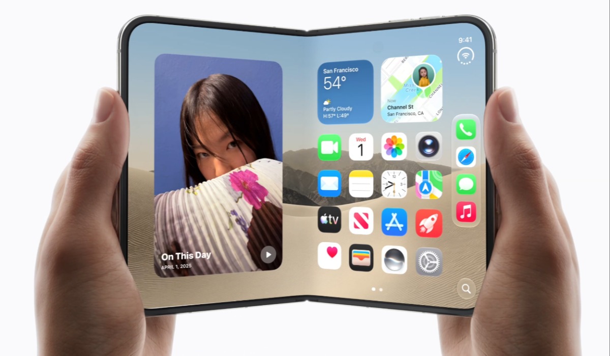Pilihan HP Lipat Murah Mirip iPhone Duo! Desain Dual Screen Futuristik dan Modis