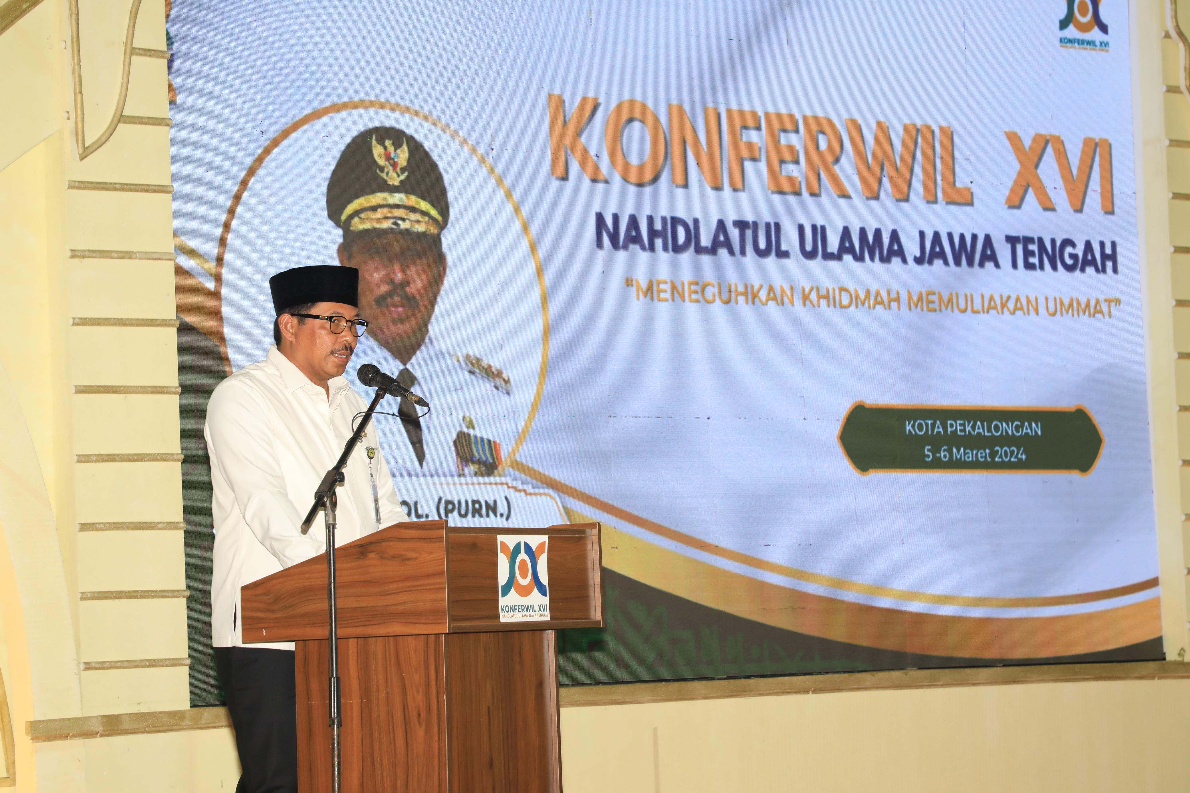 Konferwil PWNU Jateng Digelar, Pj Gubernur Nana Sudjana Singgung soal Momentum  