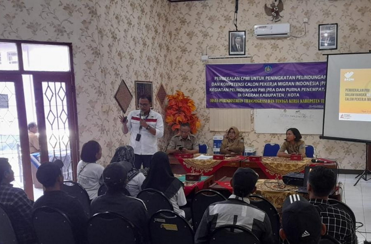 Mental dan Kemampuan 60 Calon Pekerja Migran Indonesia asal Kabupaten Tegal Digembleng Disperintransnaker 