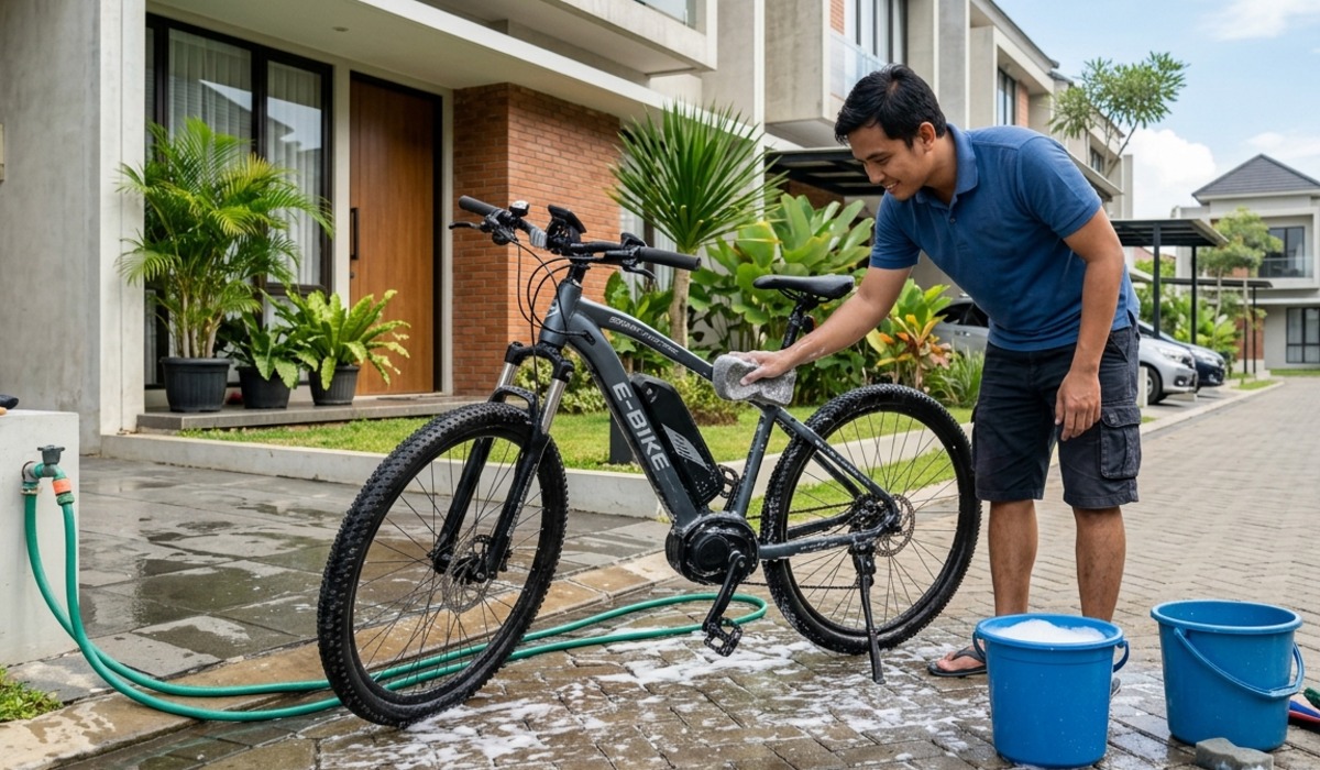 Jangan Asal Semprot! Begini Cara Mencuci Sepeda Listrik Agar Tidak Terjadi Korsleting