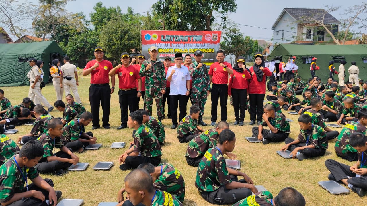 921 Taruna SMK Bhakti Praja Dukuhwaru Tegal Digembleng Latdastar Demi Siap Hadapi Dunia Kerja