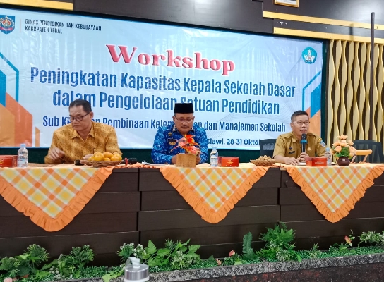 Tingkatkan Kompetensi Kepala Sekolah Dasar di Kabupaten Tegal, Dinas Dikbud Gelar Workshop