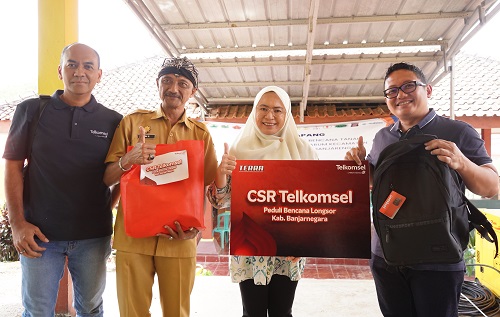 Program TERRA Telkomsel, Penguat Harapan Masyarakat Terdampak Tanah Longsor di Banjarnegara