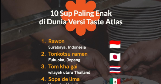 Sangat Mengagumkan! Sup Paling Enak di Dunia ada di Indonesia Mengalahkan Ramen Jepang