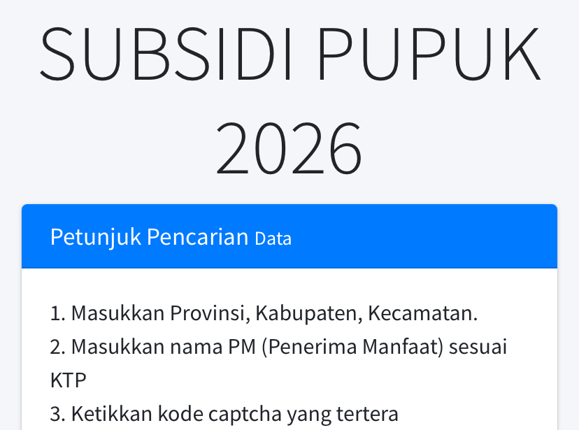 Kuota Pupuk Subsidi Sudah Ada, Petani Bisa Cek di Sini