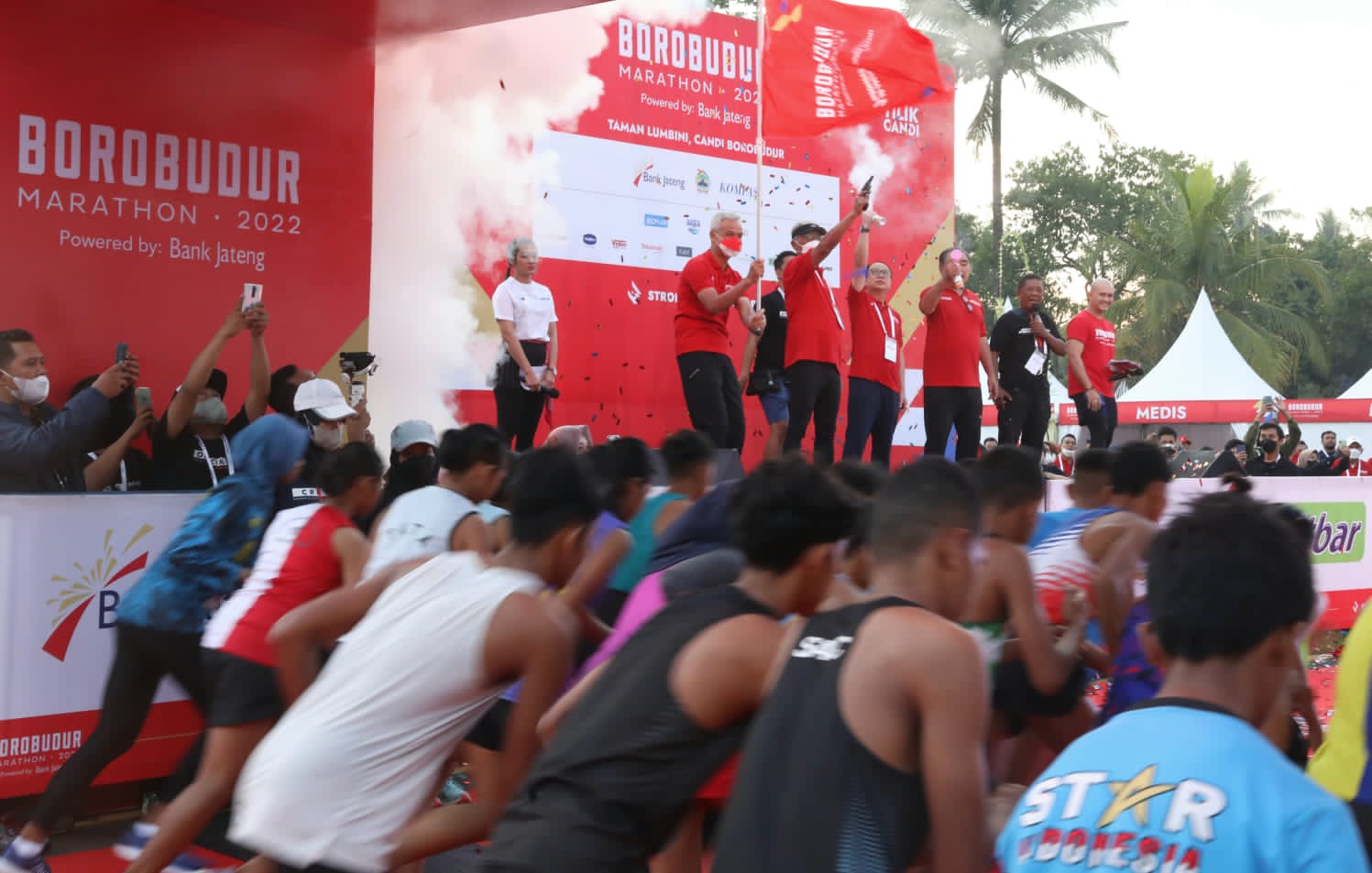 Ganjar Lepas Borobudur Marathon 2022: yang Pecah Rekor Nasional Saya Kasih Bonus Rp50 Juta