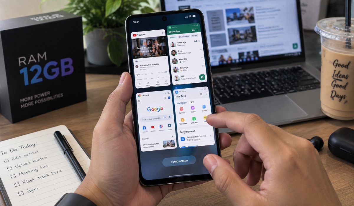 Mau Multitasking Lancar? Cek 5 HP RAM 12GB Murah Kelas 2 Jutaan Ini!