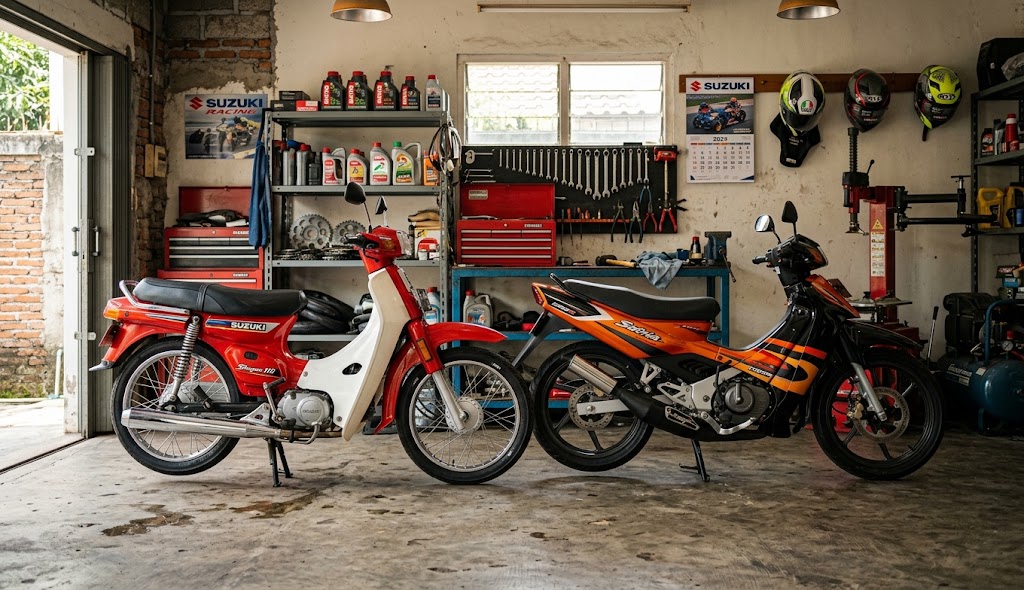 7 Motor Bebek Suzuki yang Mesinnya Bandel dan Awet