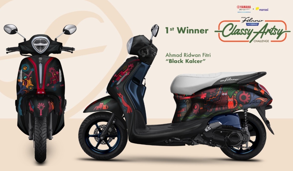 Ketika Bodi Grand Filano Hybrid Disulap Jadi Kanvas Seni