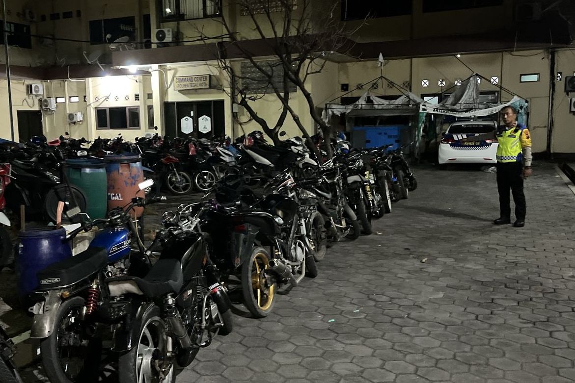 Diduga Dipakai untuk Balap Liar di Tegal, 26 Motor Diamankan Polisi