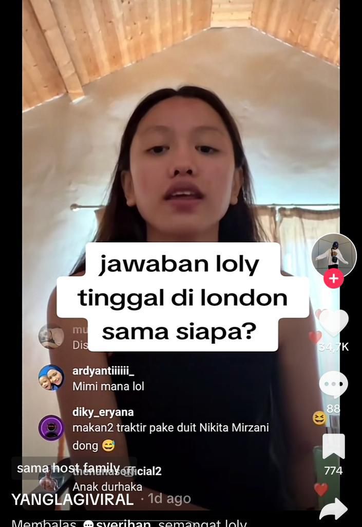 Sekolah di London, Kamar Lolly Putri Nikita Mirzani Disorot Netizen: Gordennya Kayak Gitu?