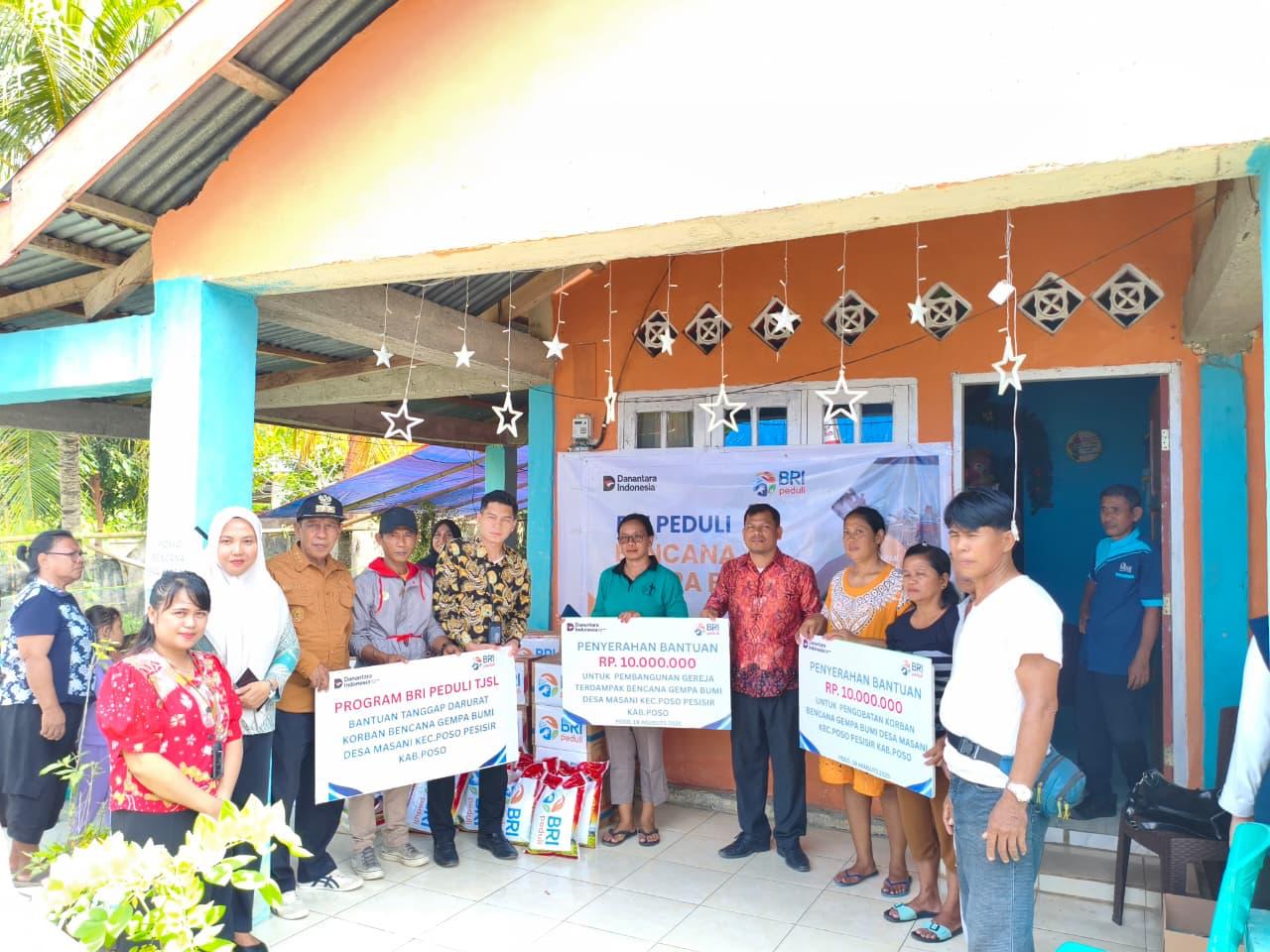 BRI Peduli Salurkan Bantuan Bagi Korban Terdampak Bencana Gempa Poso