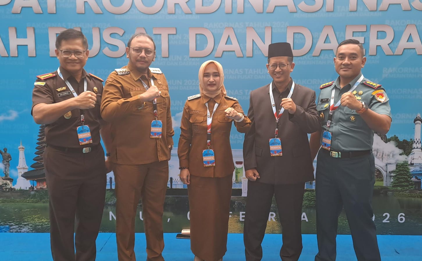 Komitmen Sinergi dengan Pusat, Wali Kota Tegal dan Jajarannya Hadiri Rakornas 2026
