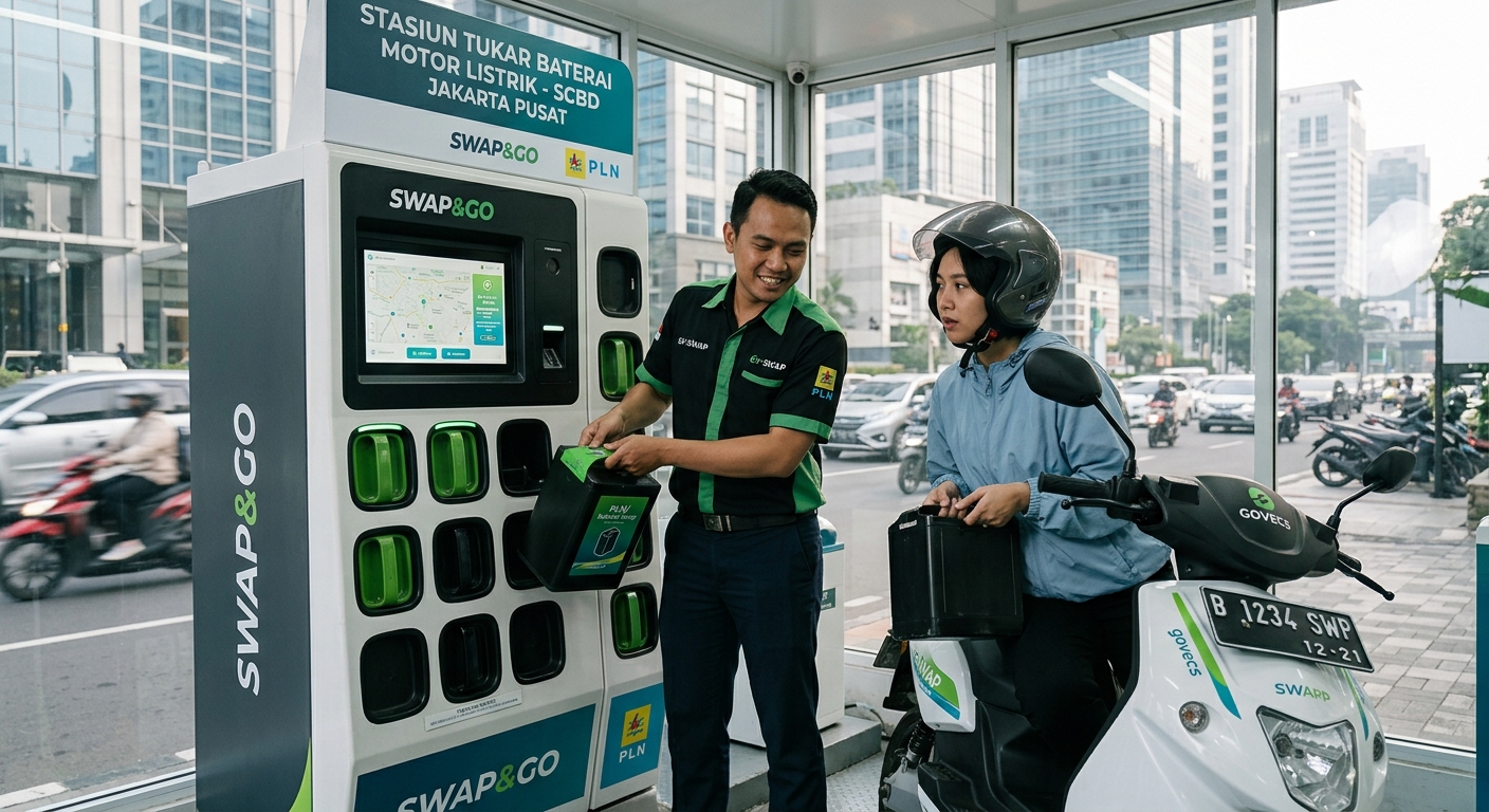 Bebas Antre! Tren Penukaran Baterai Kendaraan Listrik Makin Diminati Warga Jakarta