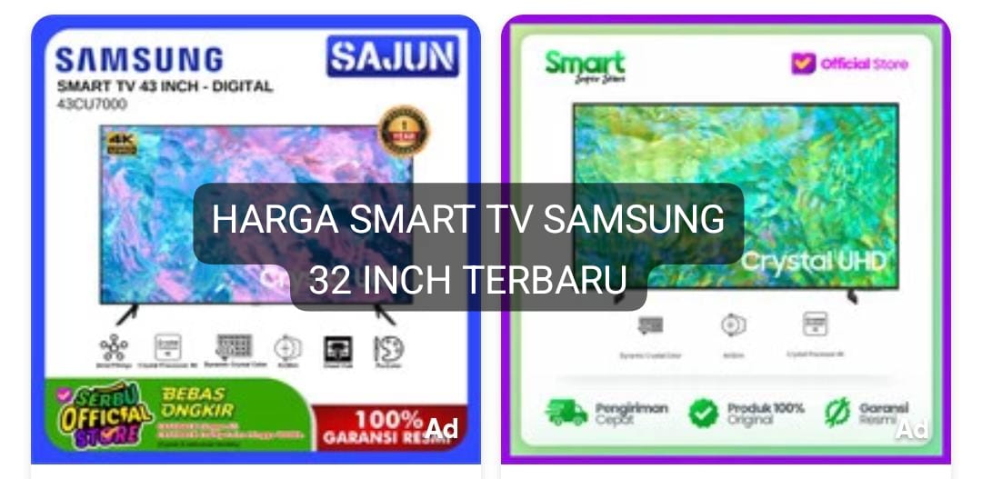 Update 5 Harga Smart TV Samsung 32 Inch Terbaru di Bawah 3 Jutaan, Hadir Lebih Menawan dan Hemat Ruangan