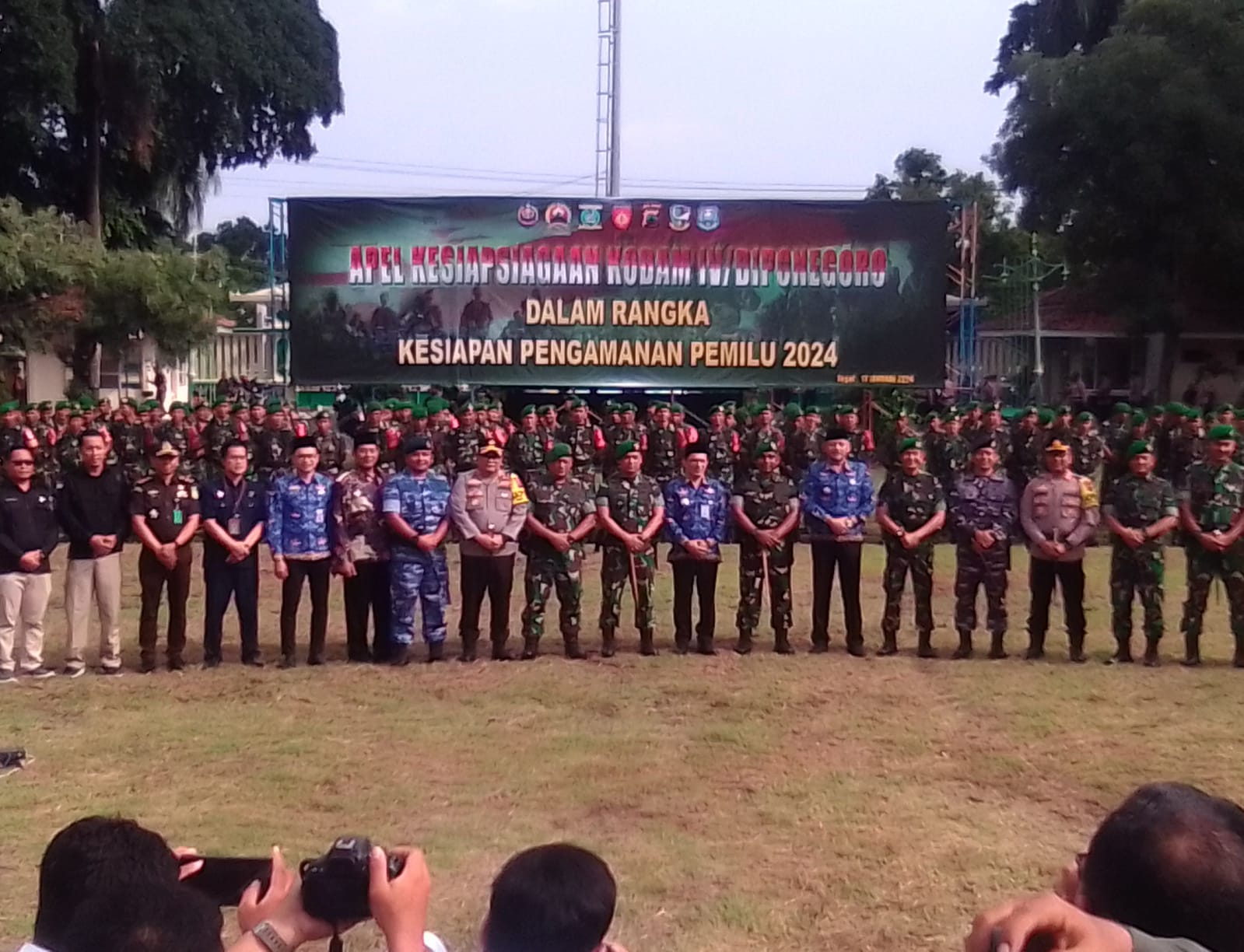 Jelang Kampanye Terbuka, Kodam IV/ Diponegoro Hadapi PAM Gelar Apel Kesiapsiagaan Pengamanan Pemilu 2024
