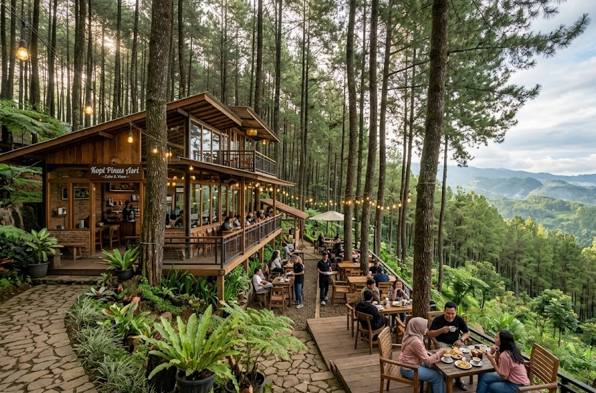 6 Cafe Unik di Batang 2026 yang Lagi Hits, Ada View Pantai dan Hutan