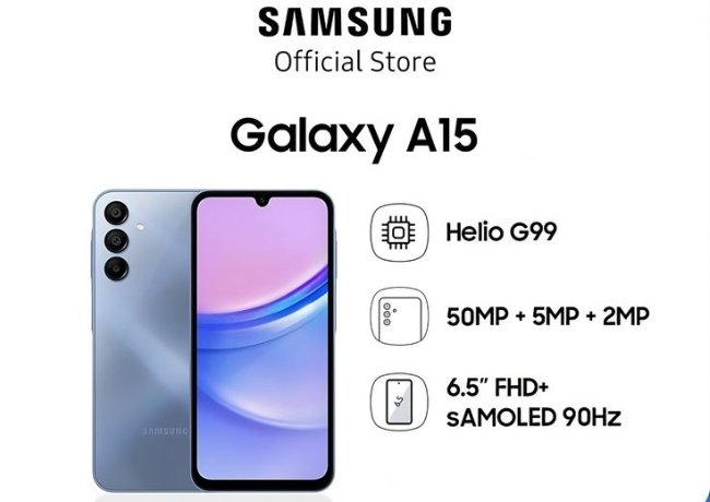 Kelebihan dan Kekurangan Samsung Galaxy A15 2024, Layar Super AMOLED 6,5 Inci dengan Resolusi Full HD+