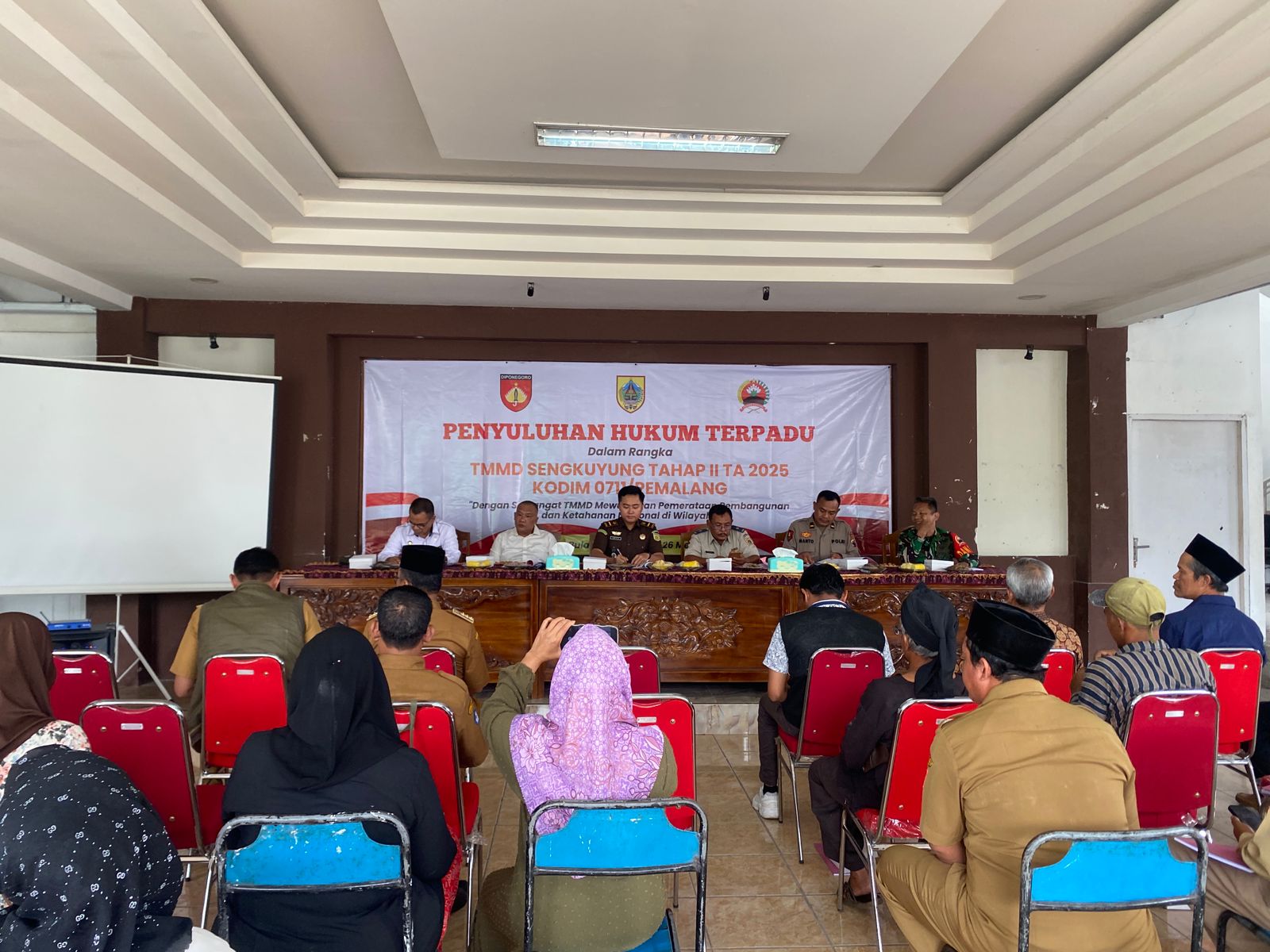 Sasaran Non Fisik TMMD Sengkuyung II Kodim Pemalang, Warga Diberikan Penyuluhan Hukum