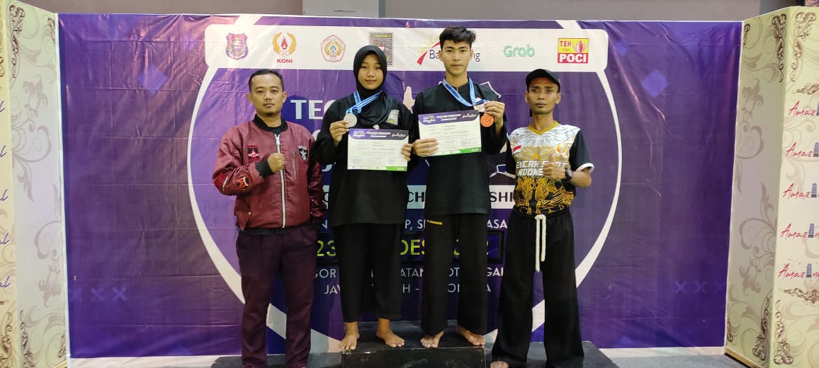 2 Atlet Pencak Silat SMK Peristek Pangkah Juara Tegal Bahari Open 