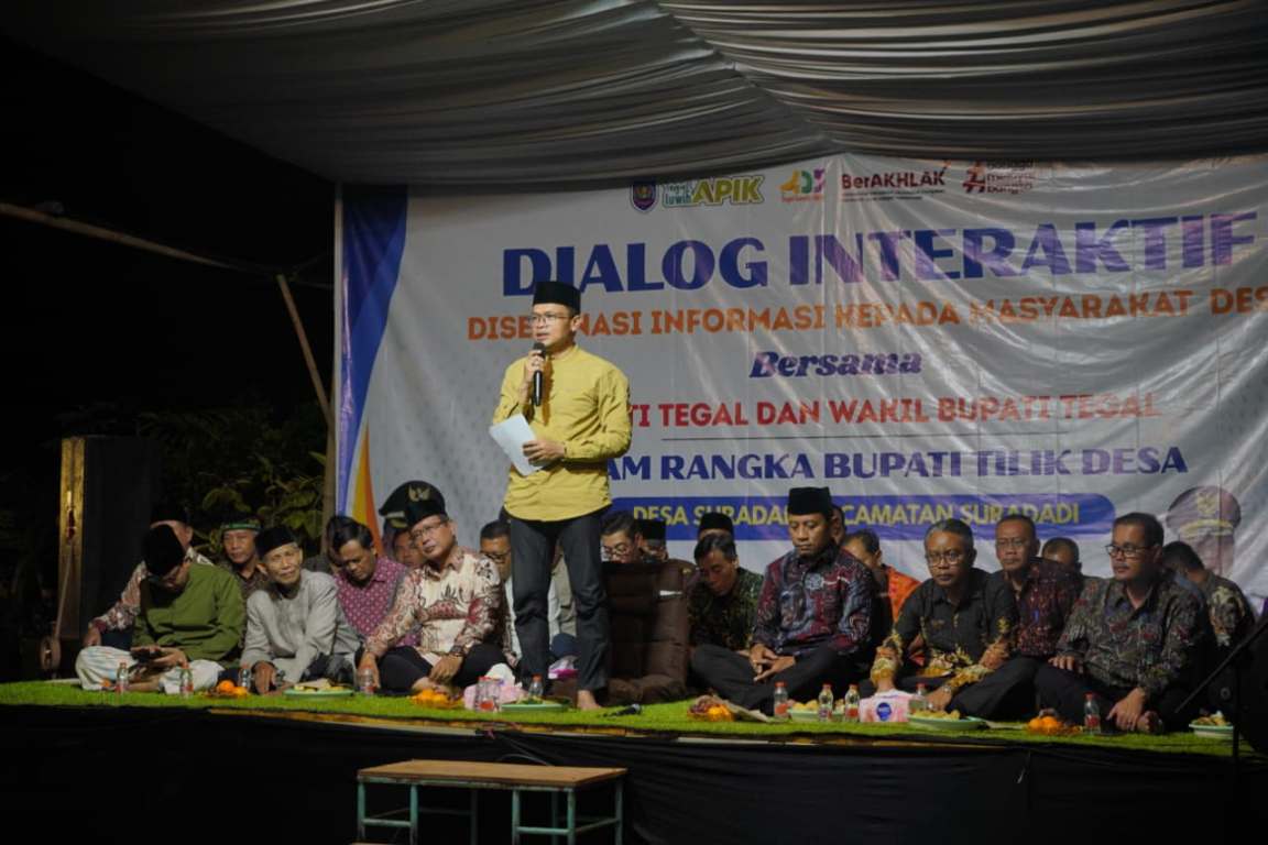 Program Tilik Desa Pemkab Tegal di Suradadi Jadi Ruang Curhat Warga Kepada Bupati 