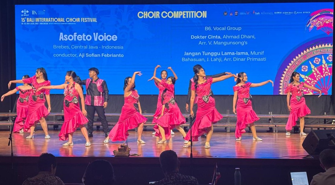 Dari Pantura untuk Dunia: Asofeto Voice Raih Gold Medal di Bali International Choir Festival ke-15