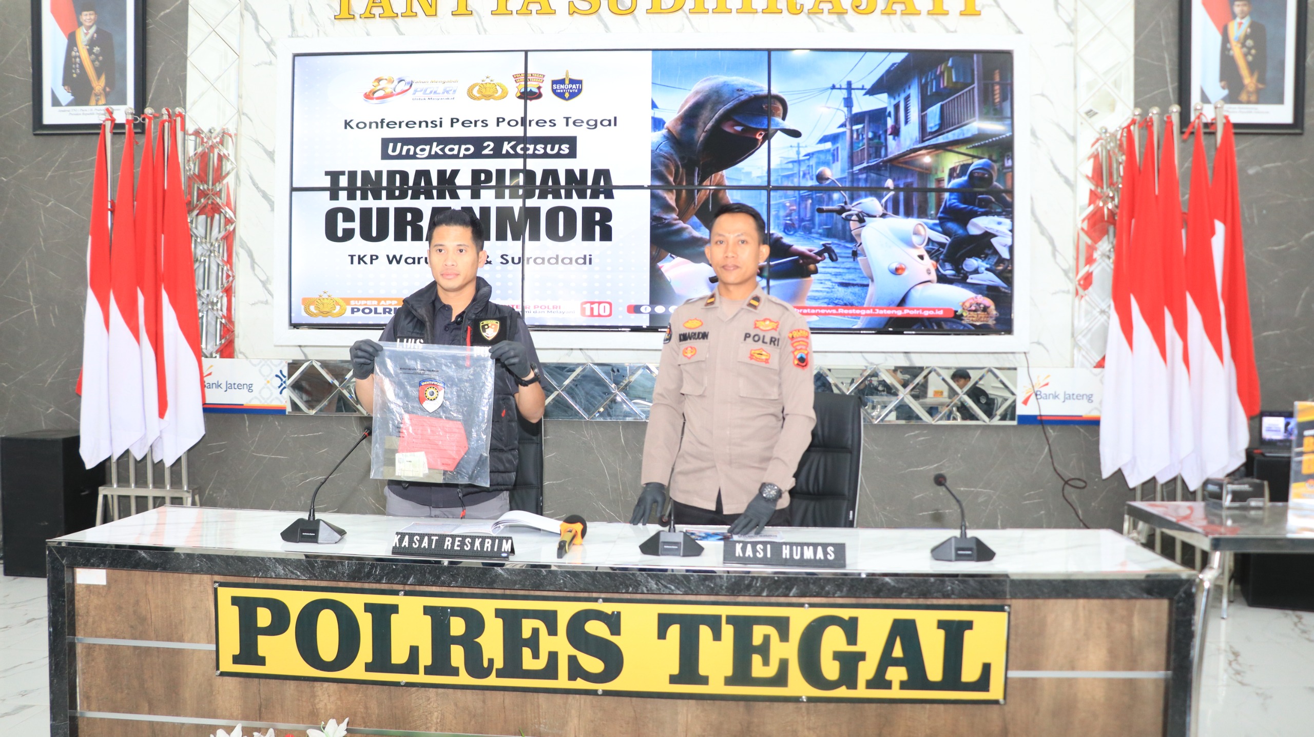7 Kasus Narkoba dan Dua Kasus Curanmor di Tegal Diungkap, Belasan Tersangka Diamankan