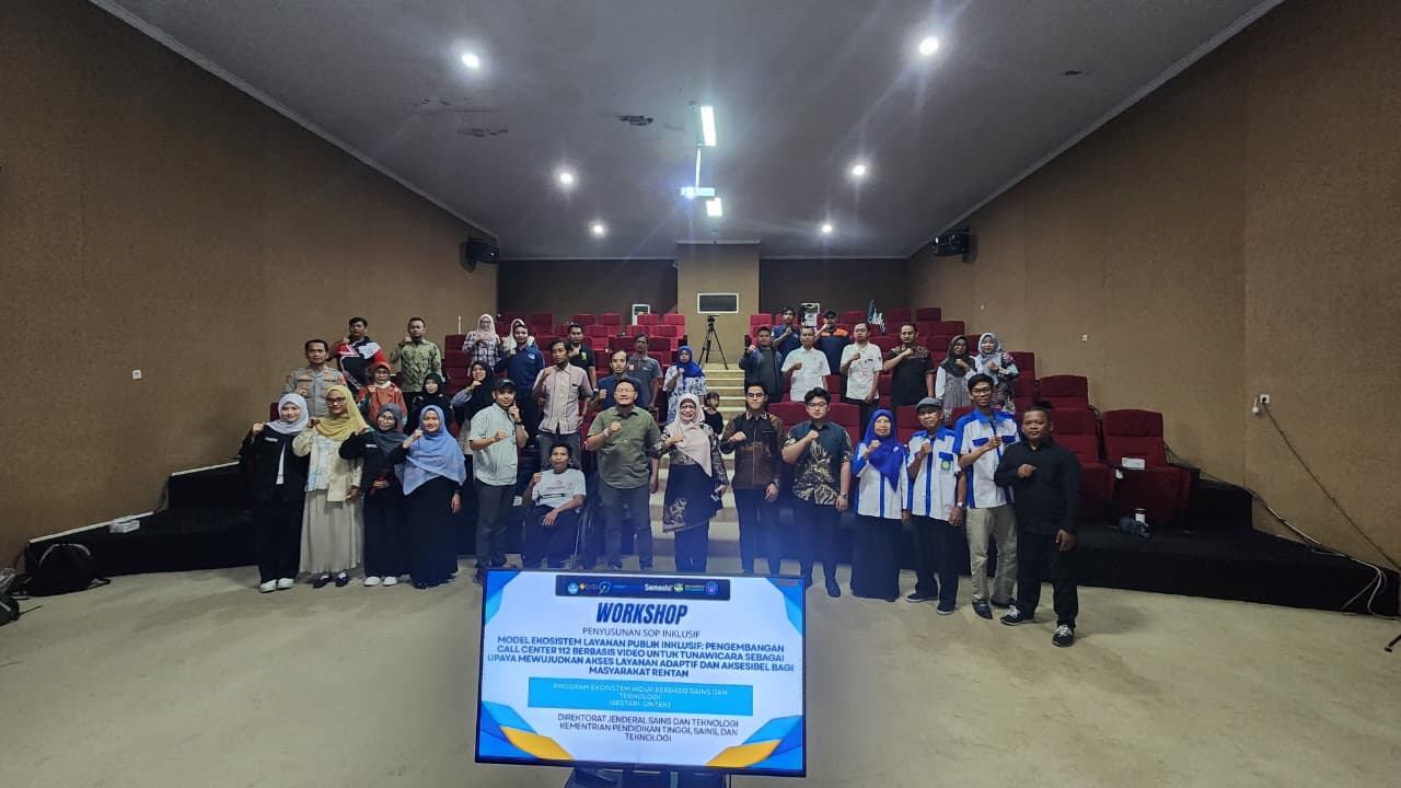 UPS Gelar Workshop Penyusunan SOP Layanan Inklusif untuk Pengembangan Call Center 112 Berbasis Video 