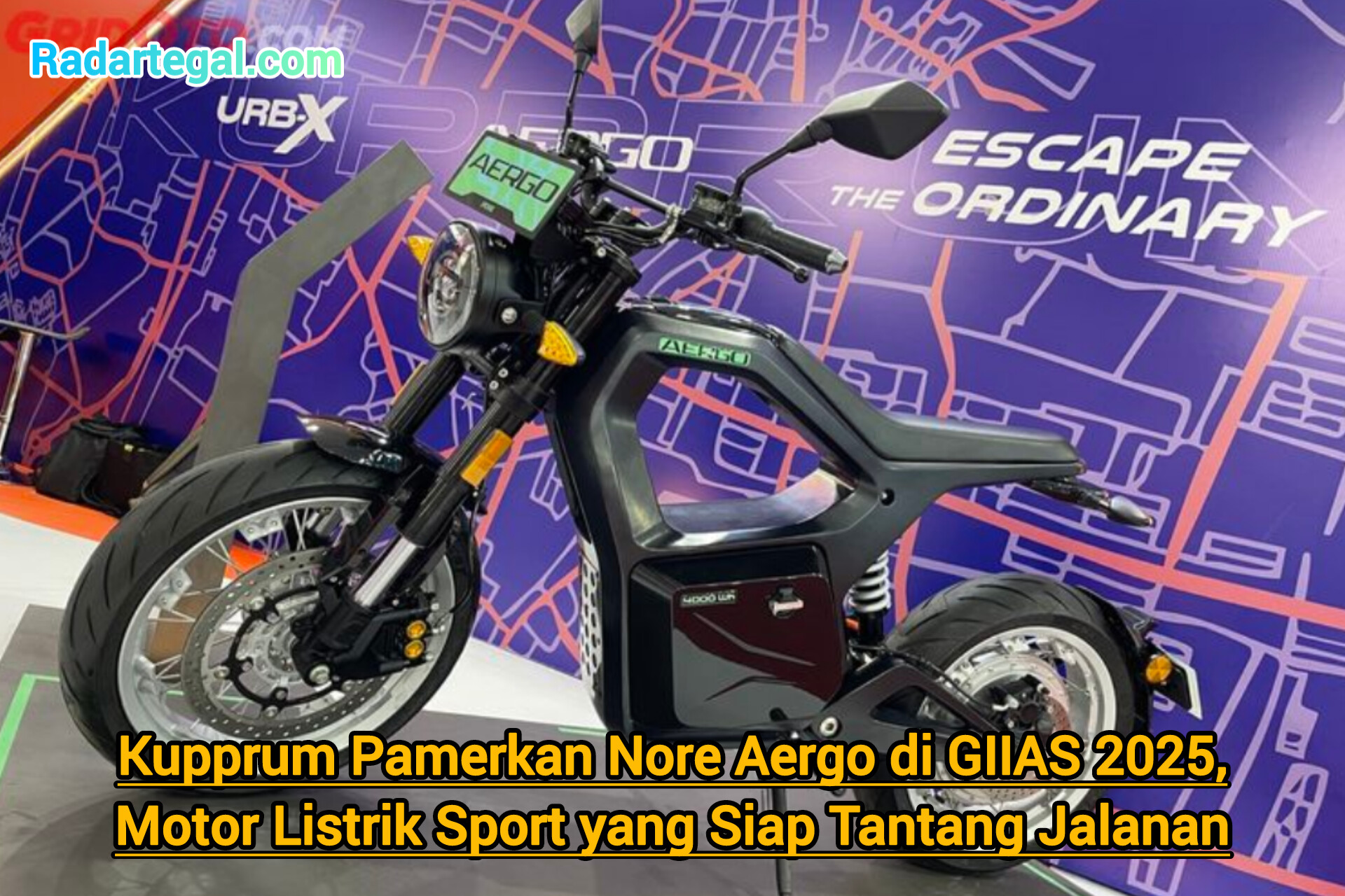 Kupprum Pamerkan Nore Aergo di GIIAS 2025, Motor Listrik Sport yang Siap Tantang Jalanan
