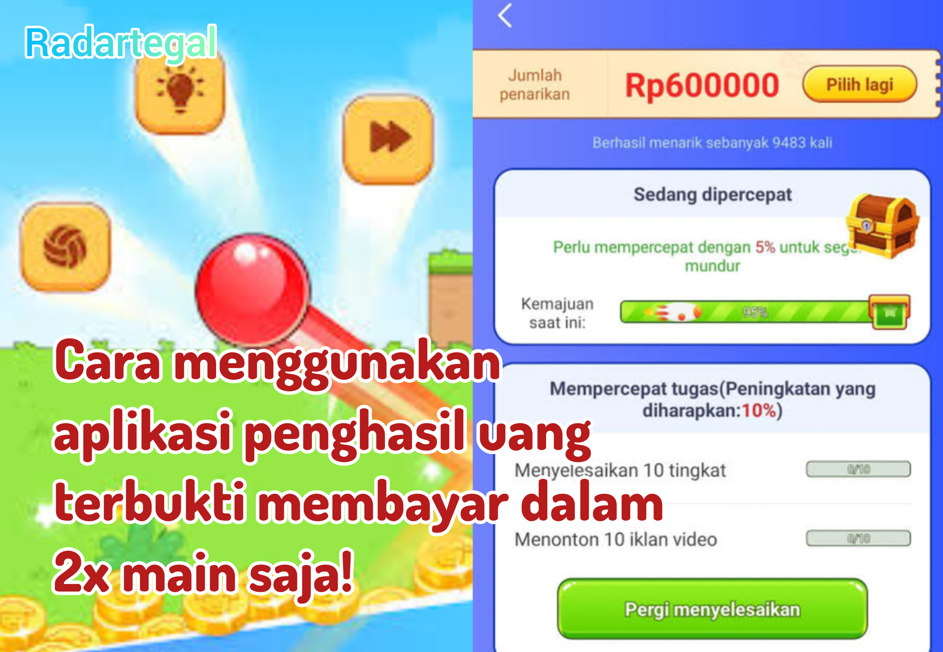 Baru Main Dua Kali, Saldo Cair Rp290 Ribu dari Aplikasi Penghasil Uang Ini!