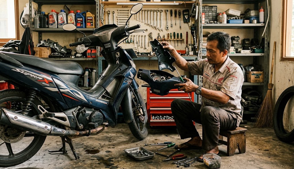 Batok Stang Motor Bebek Geter? Ini 8 Penyebab dan Cara Mengatasinya