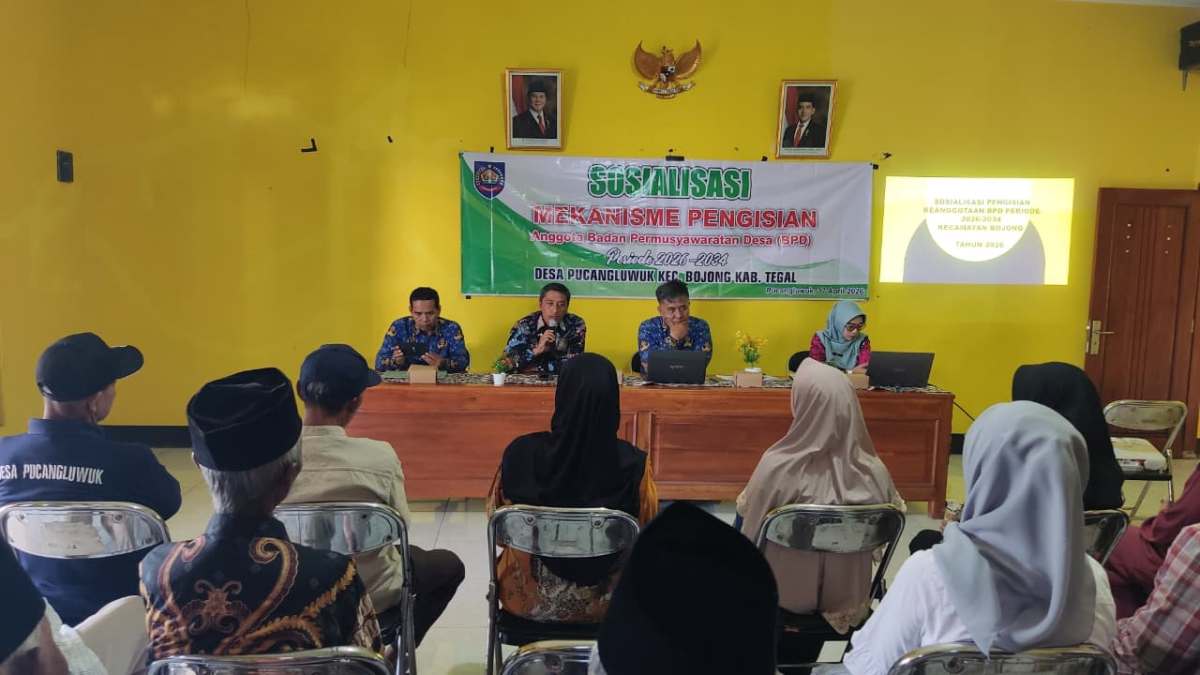 Camat Bojong Tekankan Pemilihan BPD Pucangluwuk Tegal Transparan dan Wajib Ada Keterwakilan Perempuan
