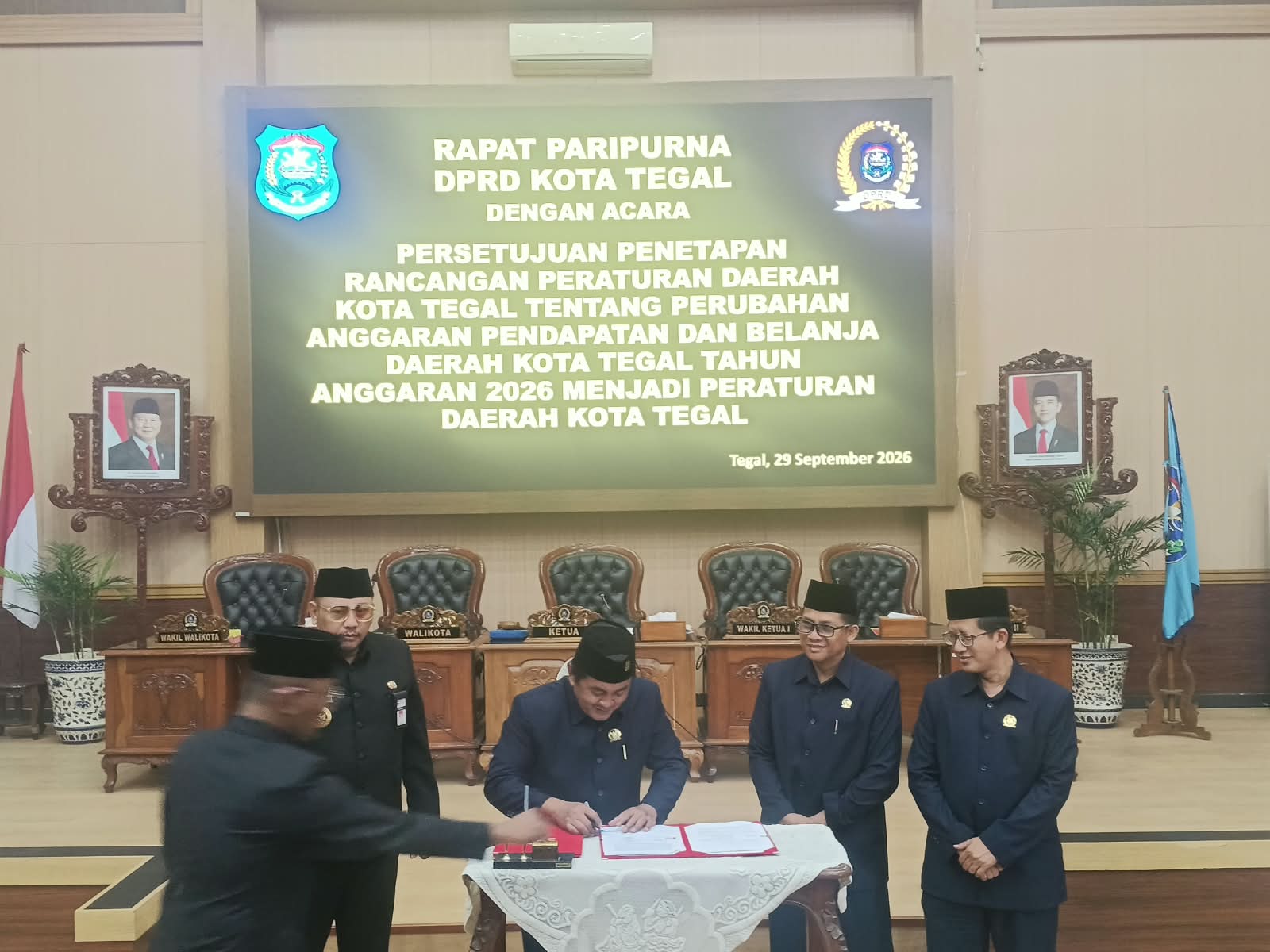 Naik Rp15,6 Miliar, APBD Perubahan Kota Tegal 2026 Resmi Disetujui 