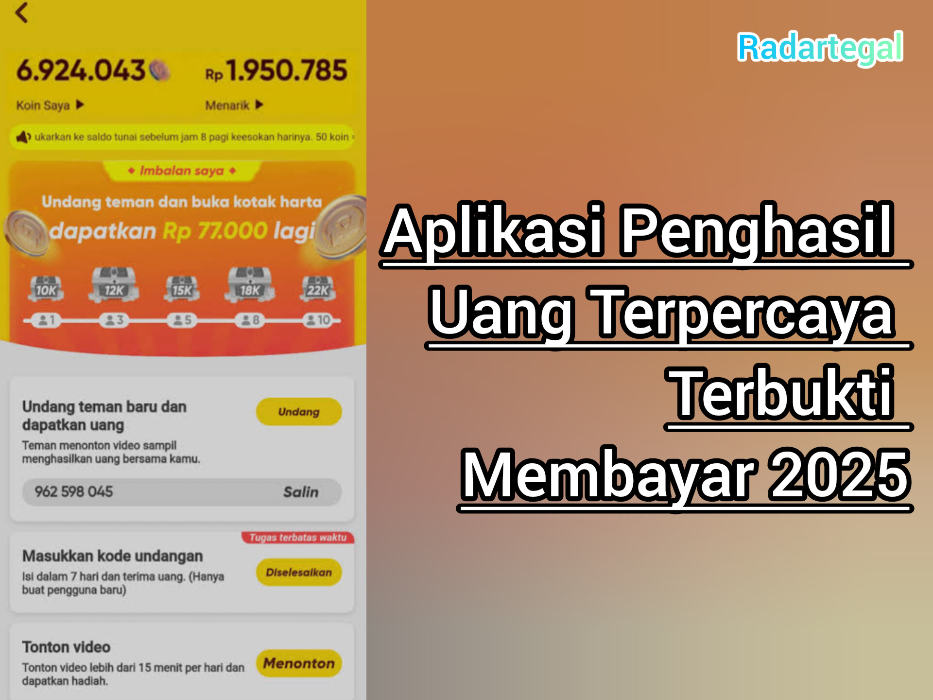 8 Aplikasi Penghasil Uang Paling Gampang! Langsung Cair ke DANA, Begini Caranya!
