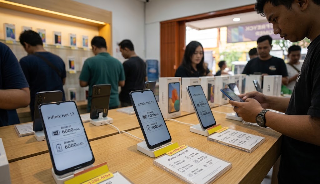 Daftar HP Rp1 Jutaan dengan Baterai 6.000 mAh ke Atas, Cek Harga dan Variannya untuk Aktivitas Harian