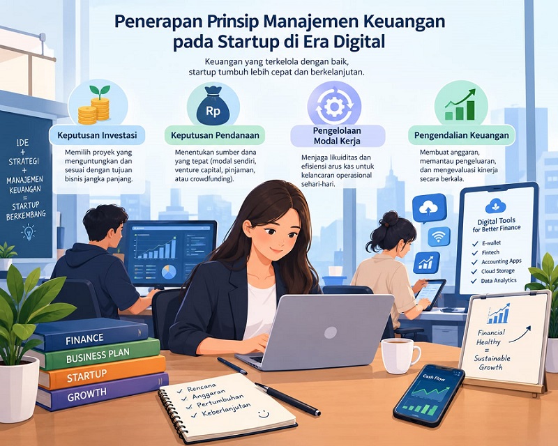 Penerapan Prinsip Manajemen Keuangan pada Startup di Era Digital