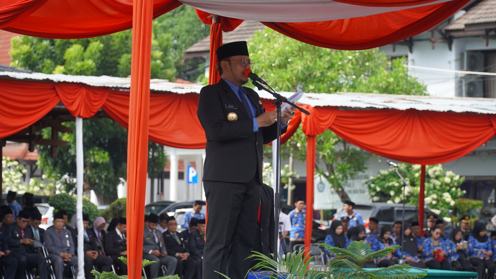 Jadi Irup dalam Upacara Peringatan Hari Pahlawan di Tegal, Wali Kota Dedy Yon Bilang Begini