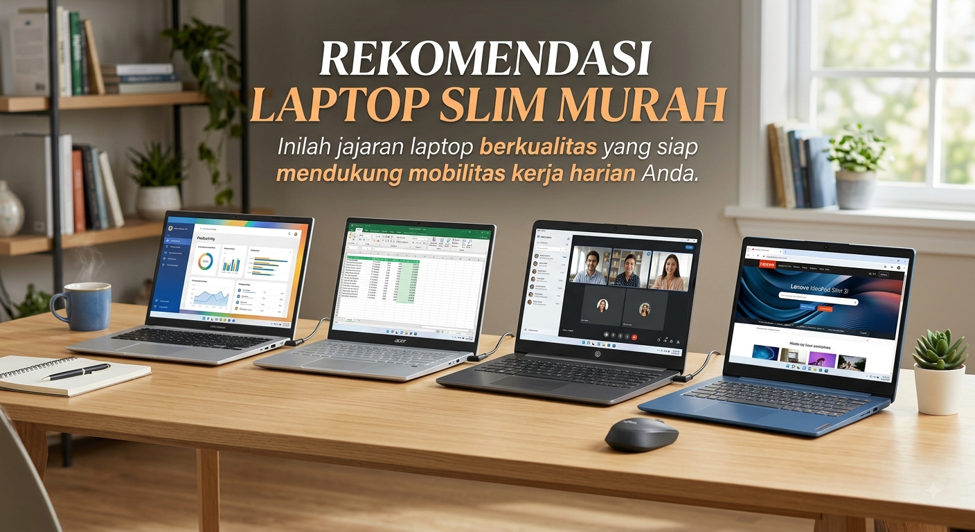 5 Rekomendasi Laptop Slim Murah Berkualitas Terbaik Tahun Ini