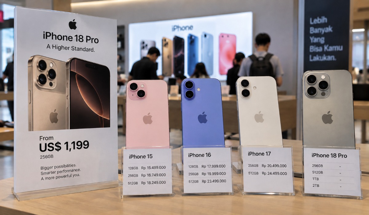 Harga iPhone 18 Naik, Bagaimana Nasib Harga iPhone 15, 16, dan 17?