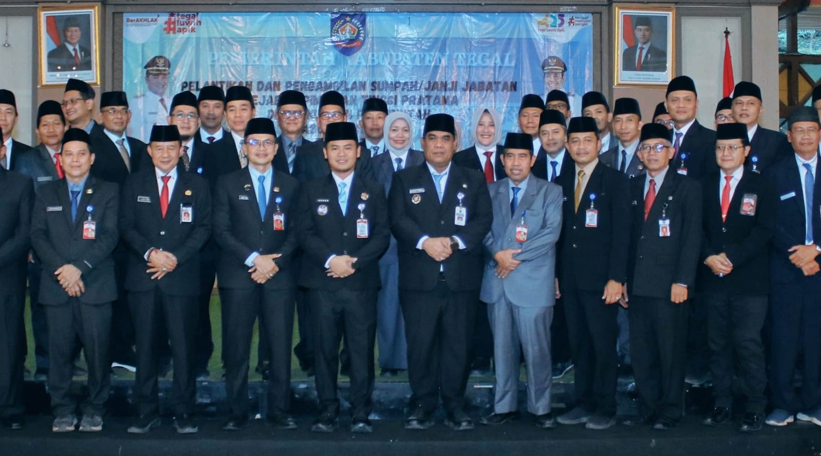 Usai Pelantikan, Pejabat Pimpinan Tinggi Pratama Kabupaten Tegal Tempati Formasi Baru
