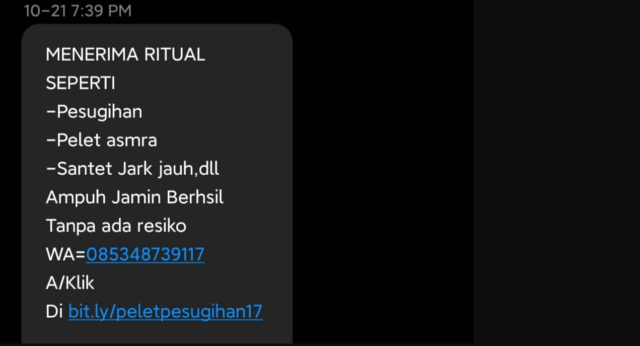 Lagi Ngetrend Pesugihan Online, Ini Bahaya dan Tipu Dayanya